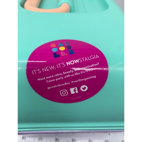 Caboodles Pastel Models 5626 mold 4508 Made in the USA, Retro Travel Make-up Cas - Picture 13 of 14